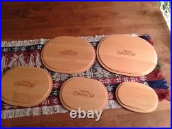 Longaberger Set of 5 Collectors Club Harmony Baskets, Protectors, Lids, COA