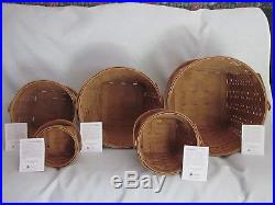 Longaberger Set of 5 MEASURING Basket Combos Garden Splendor Product Cards