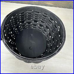 Longaberger Small Black Wrought Iron Cauldron Basket Set Halloween