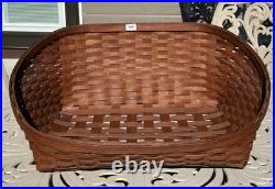 Longaberger Small Pet Bed Rare Rich Brown Stain Color