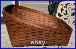 Longaberger Small Pet Bed Rare Rich Brown Stain Color