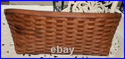 Longaberger Small Pet Bed Rare Rich Brown Stain Color