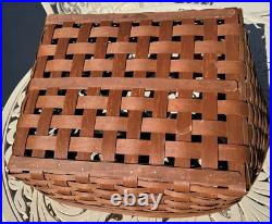 Longaberger Small Pet Bed Rare Rich Brown Stain Color