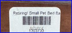 Longaberger Small Pet Bed Rare Rich Brown Stain Color