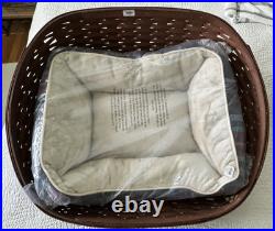 Longaberger Small Pet Bed Rare Rich Brown Stain Color
