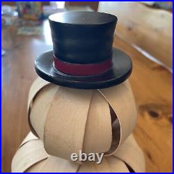 Longaberger Small Top Hat Snowman Basket 2013 Missing Nose