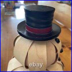 Longaberger Small Top Hat Snowman Basket 2013 Missing Nose