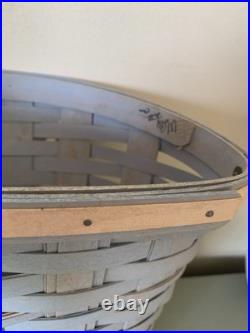Longaberger Snowflake Door Hanging Basket Blue Rare Longaberger Snowflake Door Hanging Basket Blue Rare
