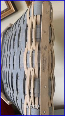 Longaberger Snowflake Door Hanging Basket Blue Rare Longaberger Snowflake Door Hanging Basket Blue Rare