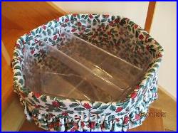 Longaberger Snowflake Hostess Basket Set Lid Protector Set 3 shipping included