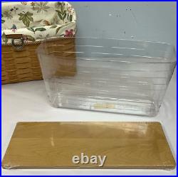 Longaberger Sort & Store Tall File Iron Stand/Basket/Shelf/Liner/Protector