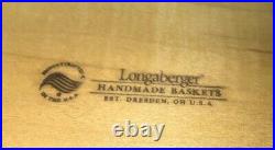 Longaberger Spice Market Social Gathering Basket with 8-In-1 Entertainer Pottery