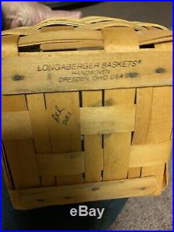 Longaberger Spoon Basket Canister Set Protectors & Lids