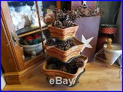 Longaberger Star set baskets with wrought iron stand holder's and protector