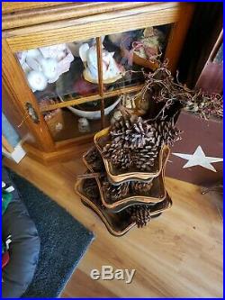 Longaberger Star set baskets with wrought iron stand holder's and protector