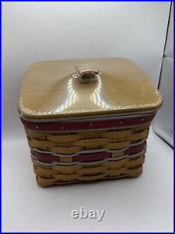 Longaberger TV Time Basket Set In OSU Colors Longaberger TV Time Basket Set In OSU Colors