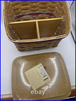 Longaberger TV Time Basket Set In OSU Colors Longaberger TV Time Basket Set In OSU Colors
