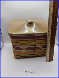 Longaberger TV Time Basket Set In OSU Colors Longaberger TV Time Basket Set In OSU Colors