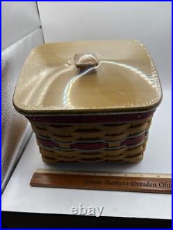 Longaberger TV Time Basket Set In OSU Colors Longaberger TV Time Basket Set In OSU Colors