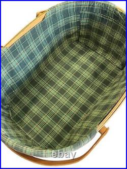 Longaberger Traditions 1999 Generosity Basket Lid 2 Protectors Fabric Liner Tie
