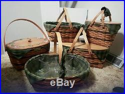 Longaberger Traditions Collection Complete Set of 5 Combo Baskets