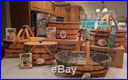 Longaberger Traditions Collection Complete Set of 5 Combo Baskets FAMILY SIGNED