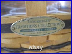 Longaberger Traditions Collection Hospitality Basket With 2 Liners 1998