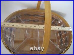 Longaberger Traditions Collection Hospitality Basket With 2 Liners 1998