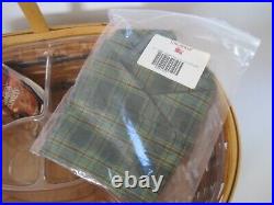 Longaberger Traditions Collection Hospitality Basket With 2 Liners & Fabric 1998