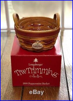 Longaberger Tree Trimming Basket Combos, Set of 9, 1999-2007