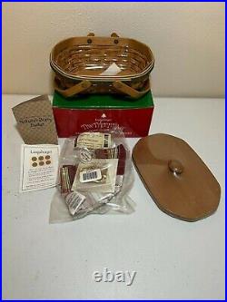 Longaberger Tree Trimming Basket Set 1999-2006 with Liners, Protectors & Boxes