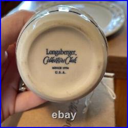 Longaberger USA Collectors Club Miniature Mini Tea Set with Cookie Jar and Boxes