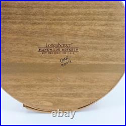 Longaberger VTG Canister Basket Set of 4 with Lids Liners Protectors & Charms