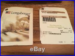 Longaberger WE REMEMBER 911 Basket Set With Lid & Protector Rare