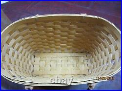 Longaberger Warm Brown Large Boardwalk Basket Set