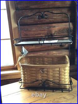 Longaberger Warm Brown Tall File Basket Complete SetBrand New