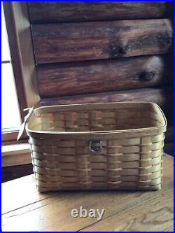 Longaberger Warm Brown Tall File Basket Complete SetBrand New