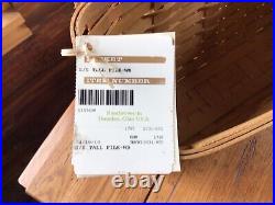 Longaberger Warm Brown Tall File Basket Complete SetBrand New