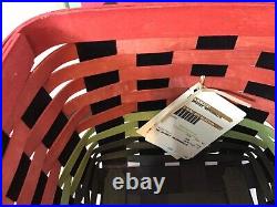 Longaberger Watermelon Medium Market Basket With Lid & Tags