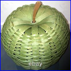 Longaberger Weavers 2023 Apple Basket Set-Green-Please Read Description-NEW