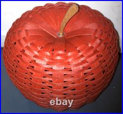 Longaberger Weavers 2023 Apple Basket Set-Red-Please Read Description-NEW Longaberger Weavers 2023 Apple Basket Set-Red-Please Read Description-NEW