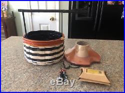 Longaberger Wicked Witch Basket Full Set Wow Lid, Liner Tie On The Whole Thing