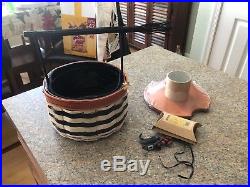 Longaberger Wicked Witch Basket Full Set Wow Lid, Liner Tie On The Whole Thing