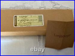 Longaberger Woven Traditions 5 Piece Setting Flatware Nib Free Shipping