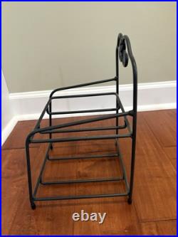 Longaberger Wrought Iron Bakers Rack 2 Tier Foundry Baskets Lids Protectors Vtg Longaberger Wrought Iron Bakers Rack 2 Tier Foundry Baskets Lids Protectors Vtg