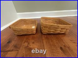 Longaberger Wrought Iron Bakers Rack 2 Tier Foundry Baskets Lids Protectors Vtg Longaberger Wrought Iron Bakers Rack 2 Tier Foundry Baskets Lids Protectors Vtg
