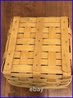 Longaberger Wrought Iron Bakers Rack 2 Tier Foundry Baskets Lids Protectors Vtg Longaberger Wrought Iron Bakers Rack 2 Tier Foundry Baskets Lids Protectors Vtg