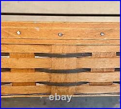 Longaberger Wrought Iron Bakers Rack with 2 Bread Baskets (1990 & 2002) withLiners