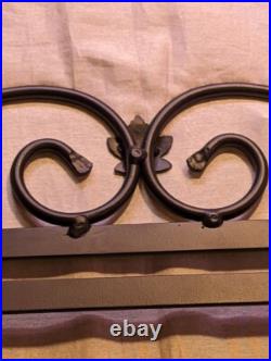 Longaberger Wrought Iron Chalk/Cork/Bulletin Board with Wood Shelf Longaberger Wrought Iron Chalk/Cork/Bulletin Board with Wood Shelf