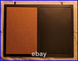 Longaberger Wrought Iron Chalk/Cork/Bulletin Board with Wood Shelf Longaberger Wrought Iron Chalk/Cork/Bulletin Board with Wood Shelf